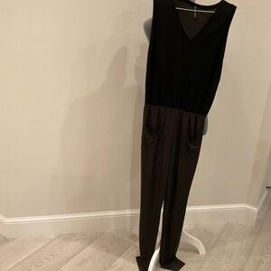 Jumpsuit, jersey/ silk combo, sm , great for party